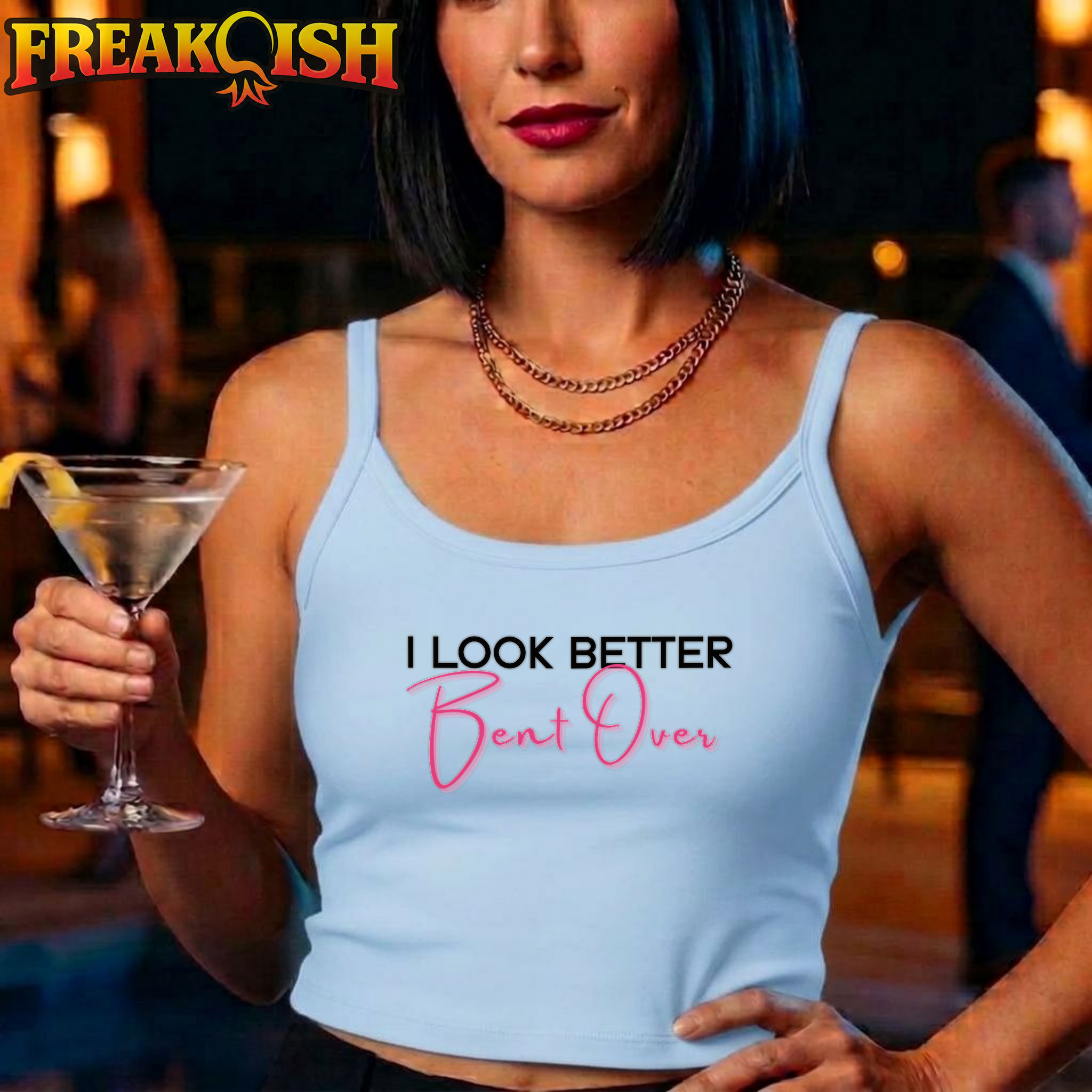 Better Bent Over Ladies Crop Tank | FREAK-ISH