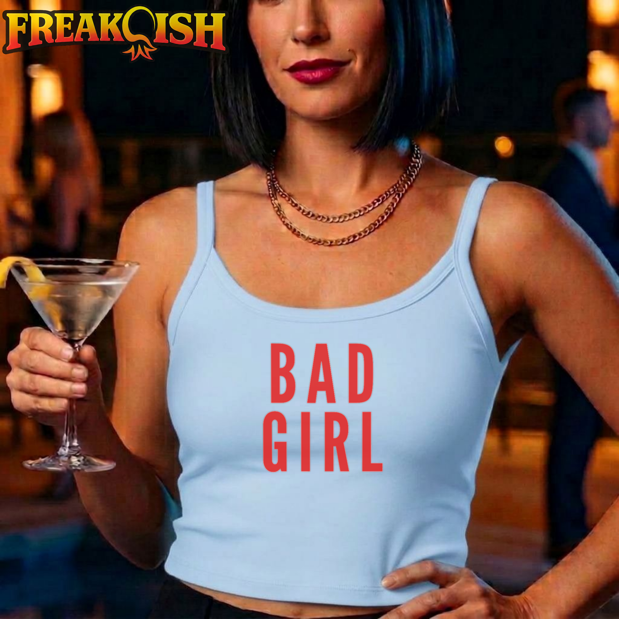Bad Girl Ladies Crop Tank | FREAK-ISH