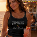 They're Not Just Friends They're Favorites Ladies Crop Tank | FREAK-ISH