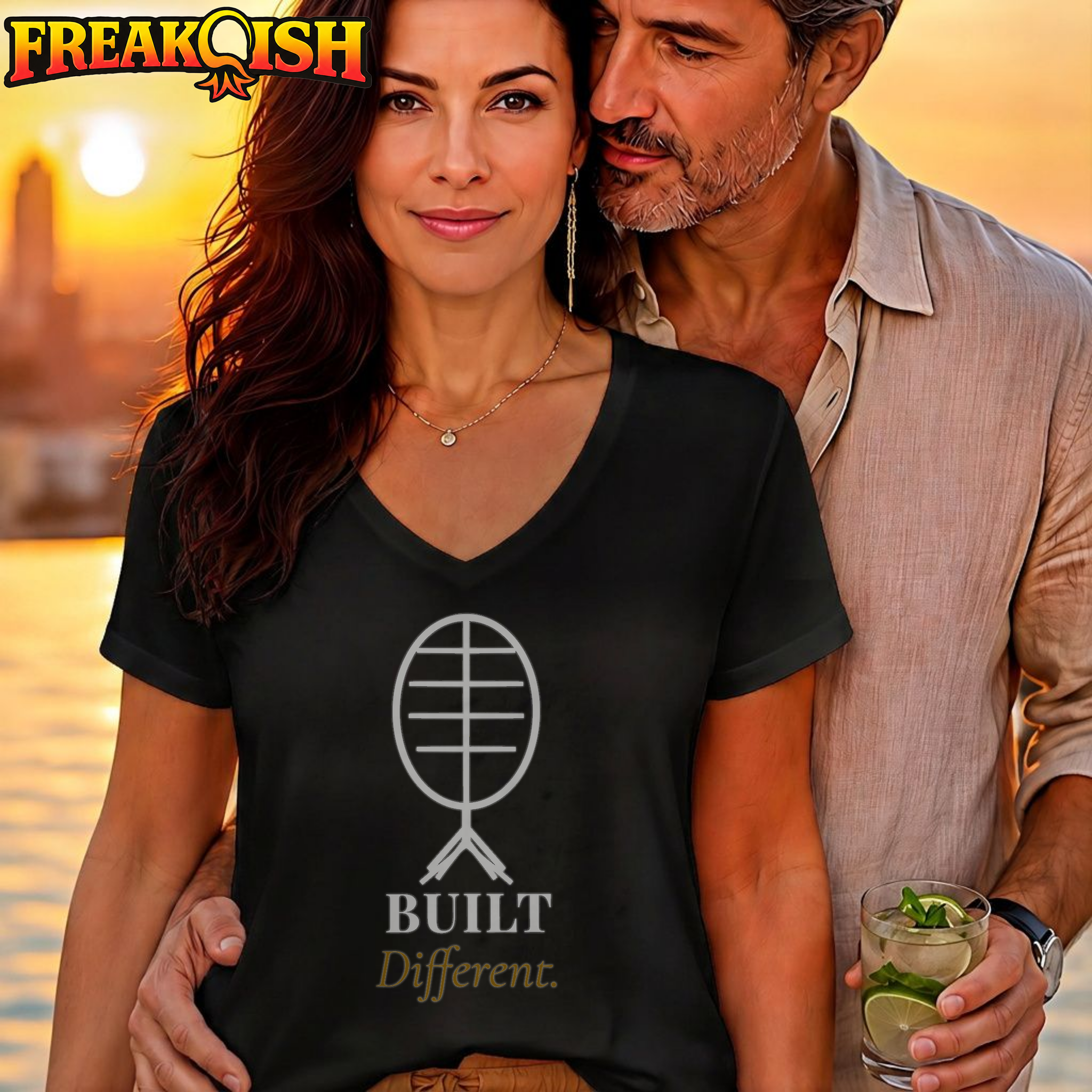 Built Different Relaxed V-Neck | FREAK-ISH
