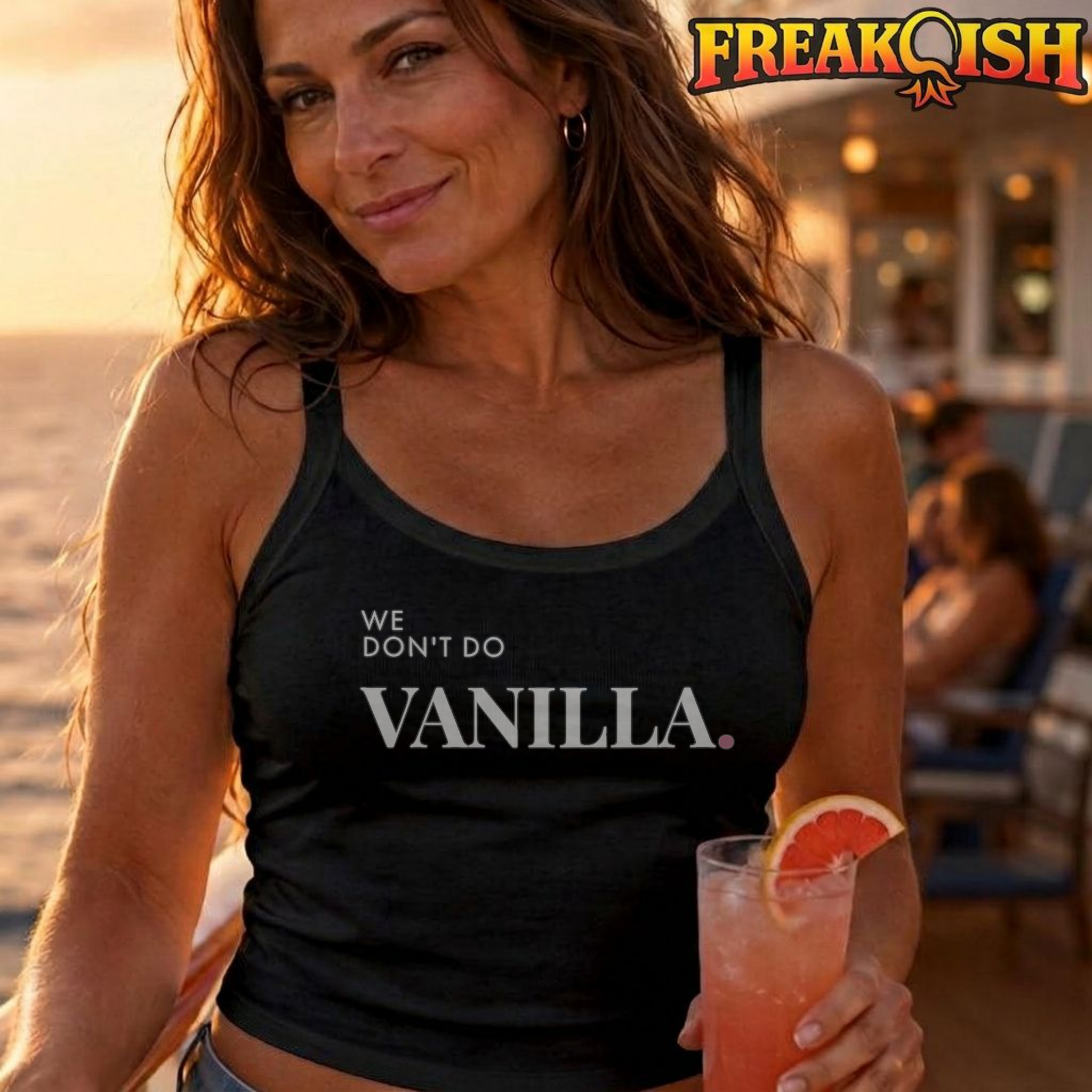 We Don't Do Vanilla Ladies Crop Tank | FREAK-ISH