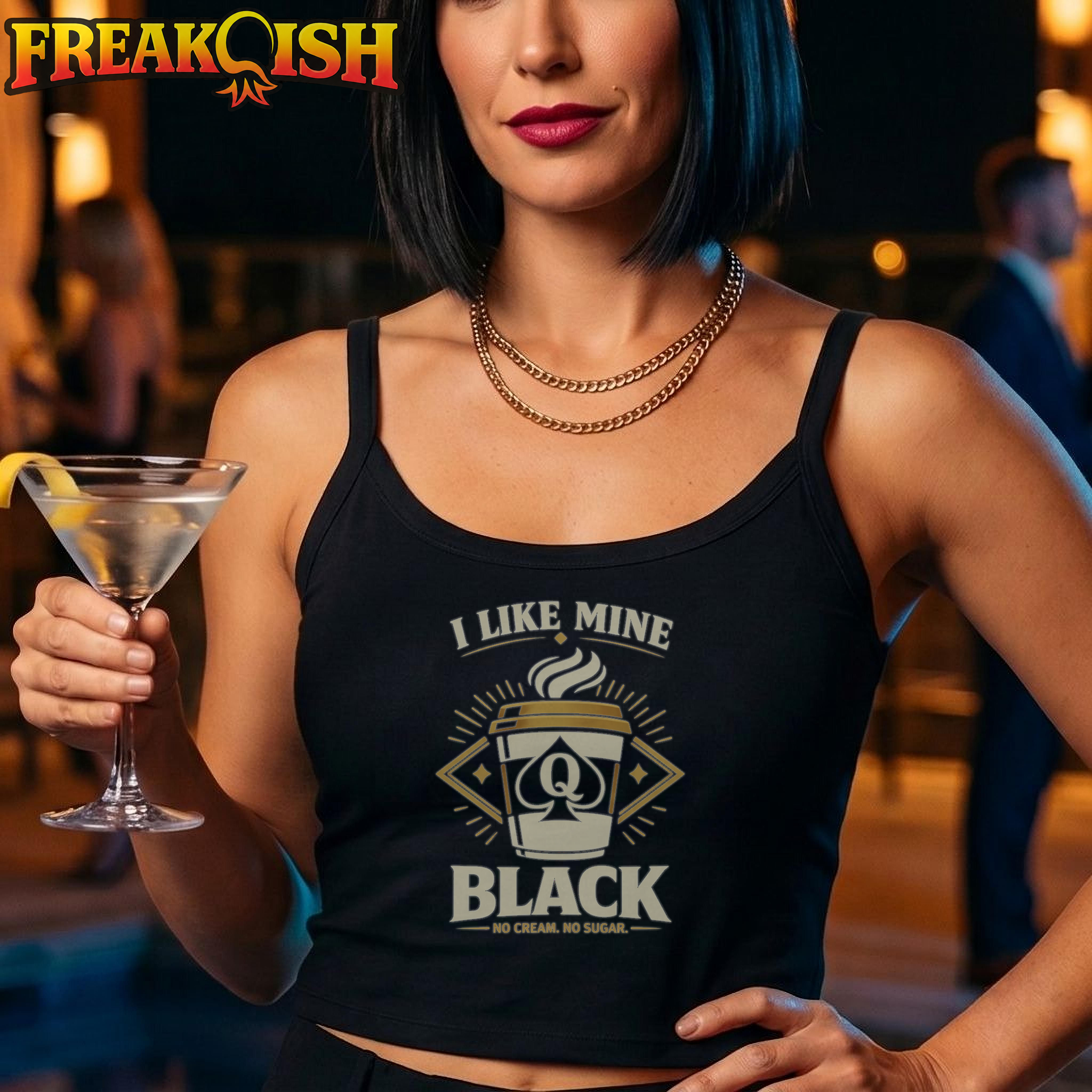 QOS Coffee Crop Tank | FREAK-ISH