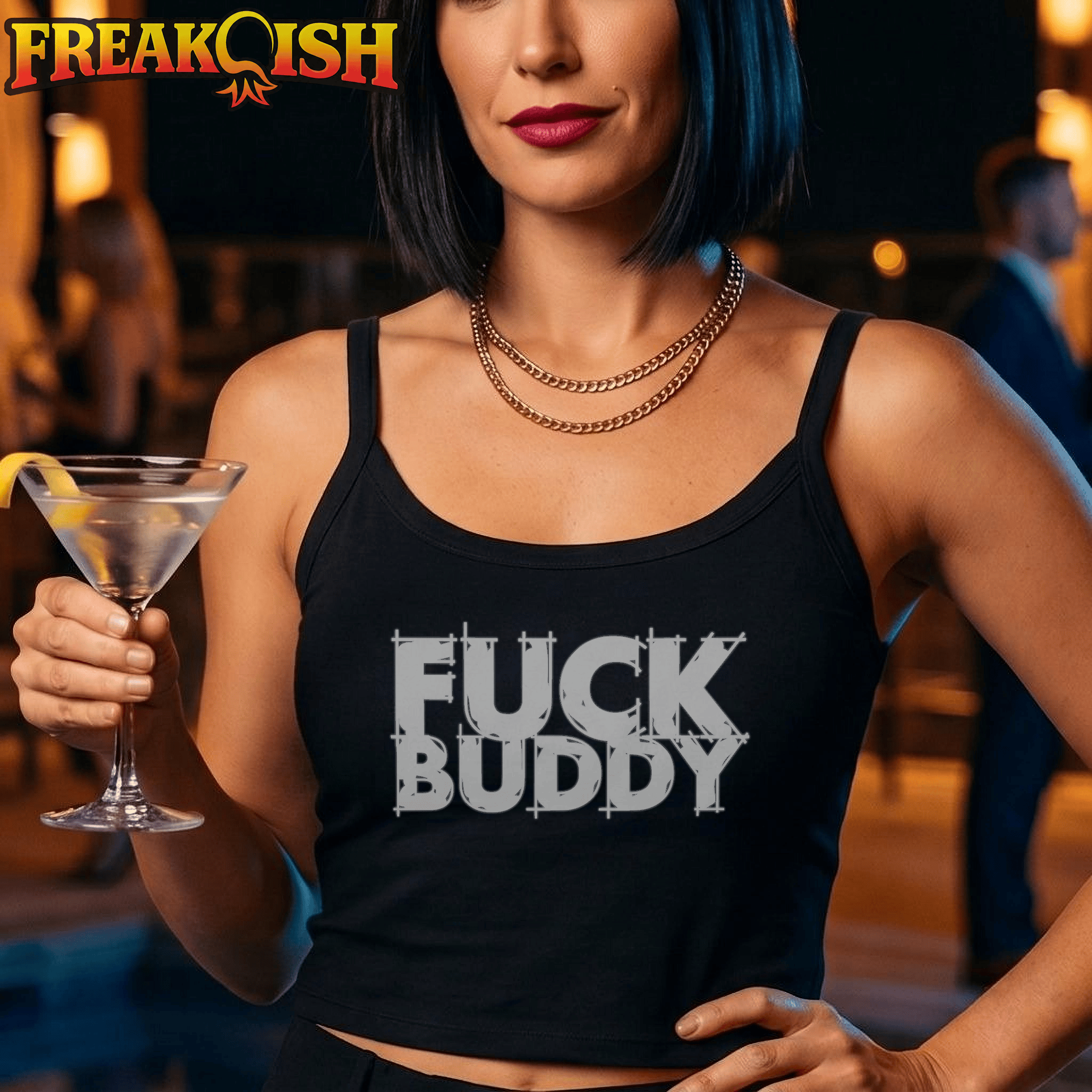 F*ck Buddy Ladies Crop Tank | FREAK-ISH