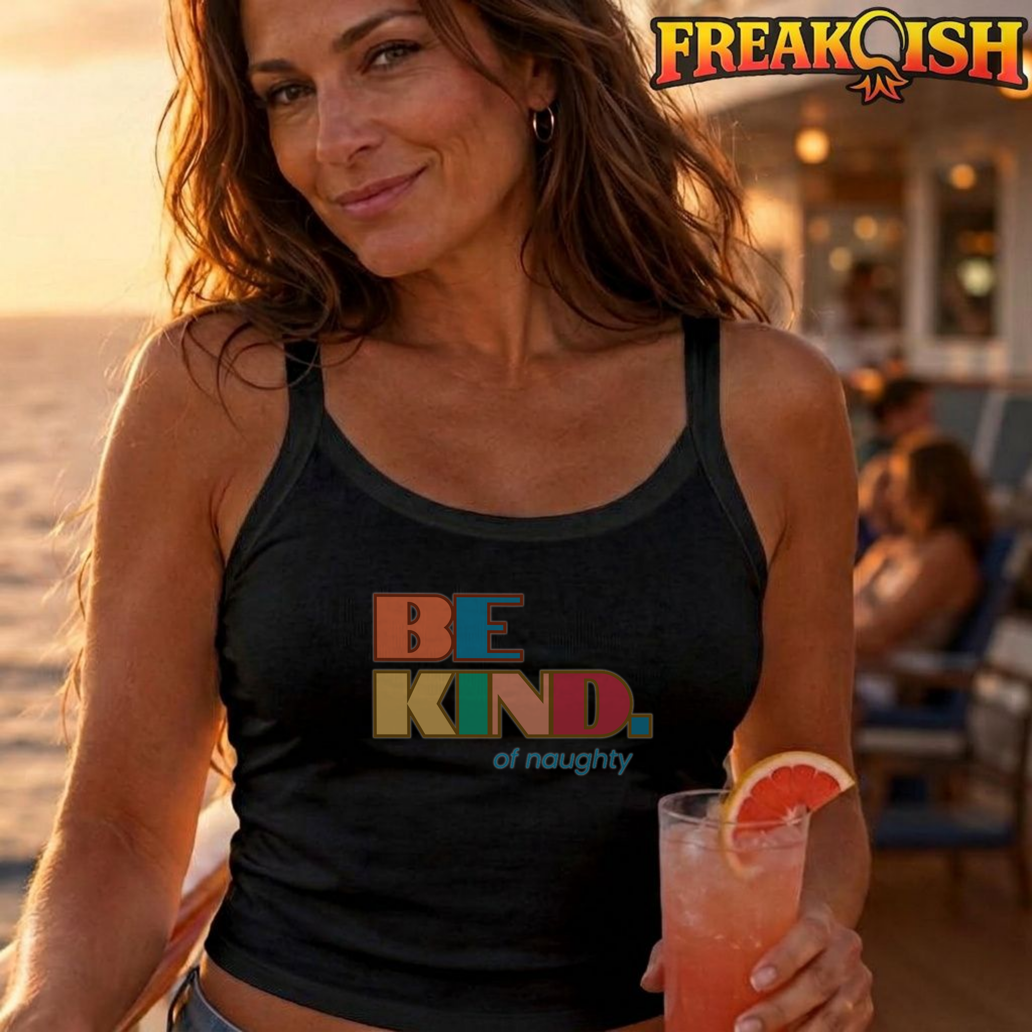 Be Kind of Naughty Ladies Crop Tank | FREAK-ISH