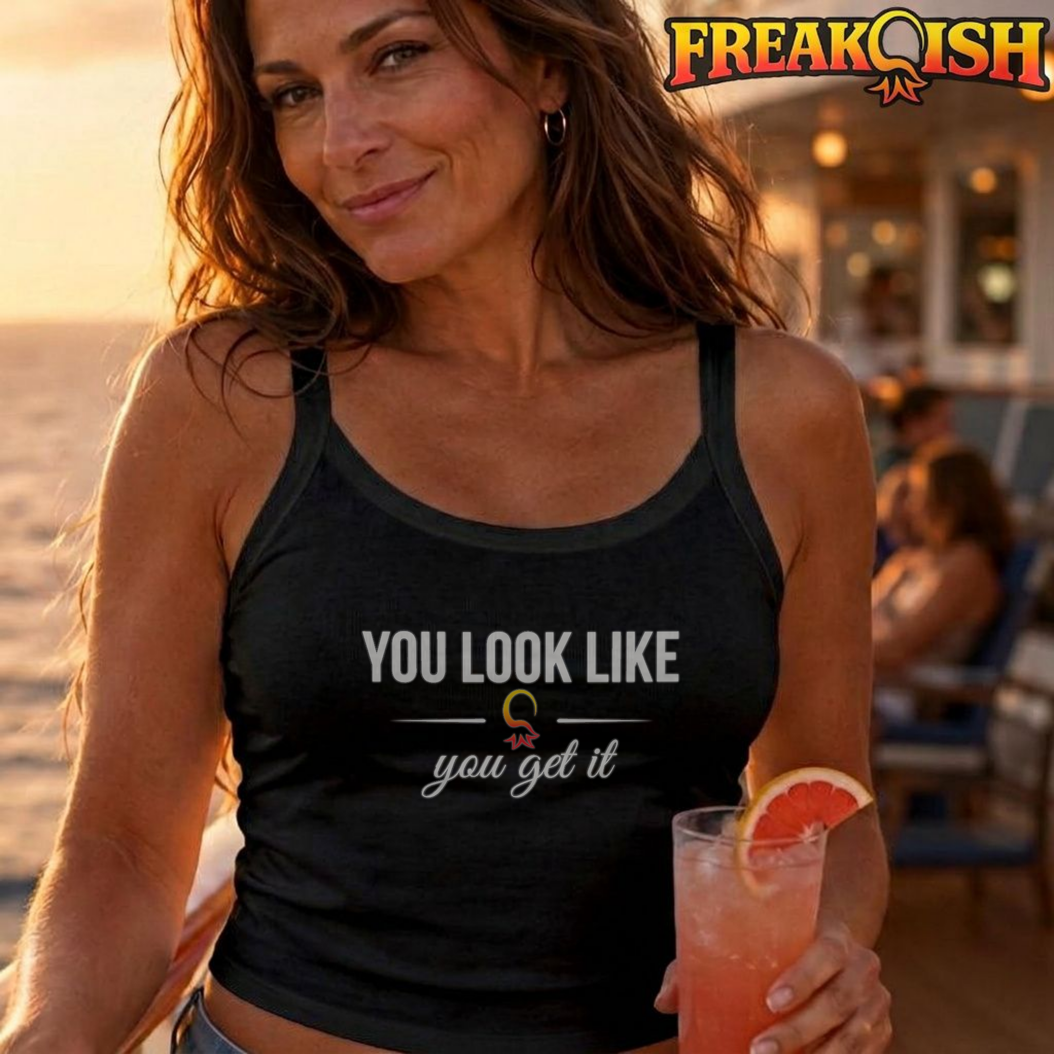 You Look Like You Get It Ladies Crop Tank | FREAK-ISH