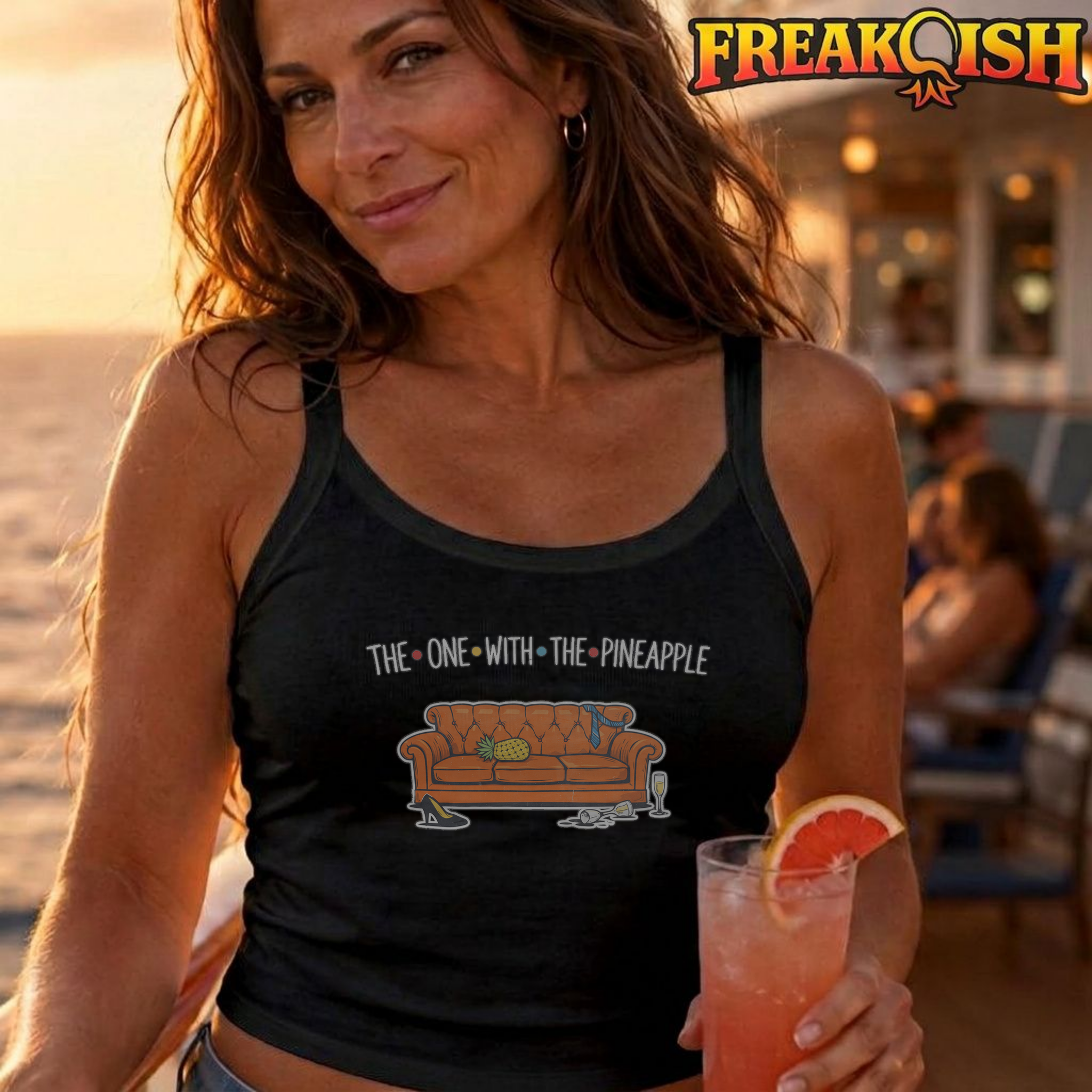 The One With The Pineapple Crop Tank | FREAK-ISH