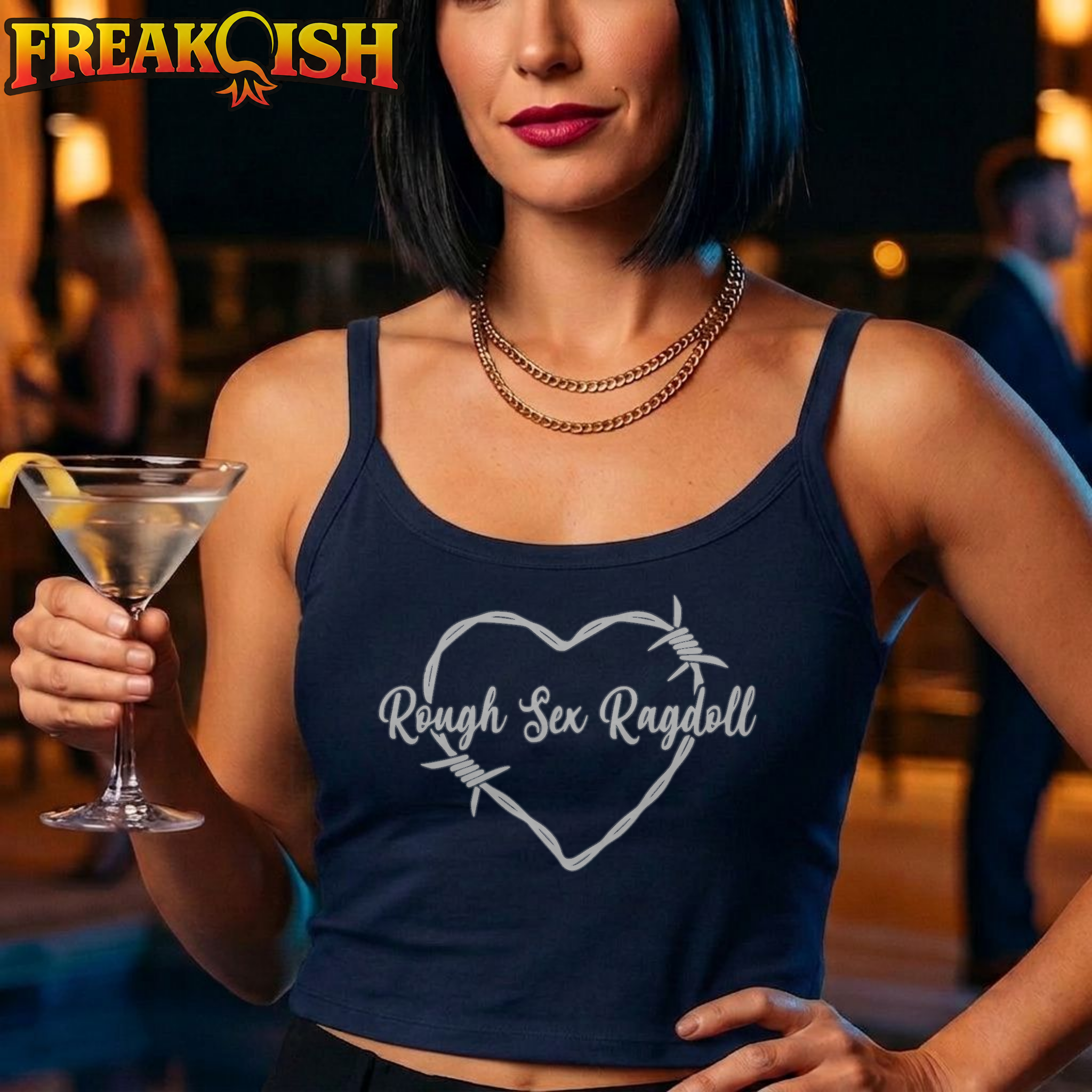 Rough Sex Ragdoll Ladies Crop Tank | FREAK-ISH