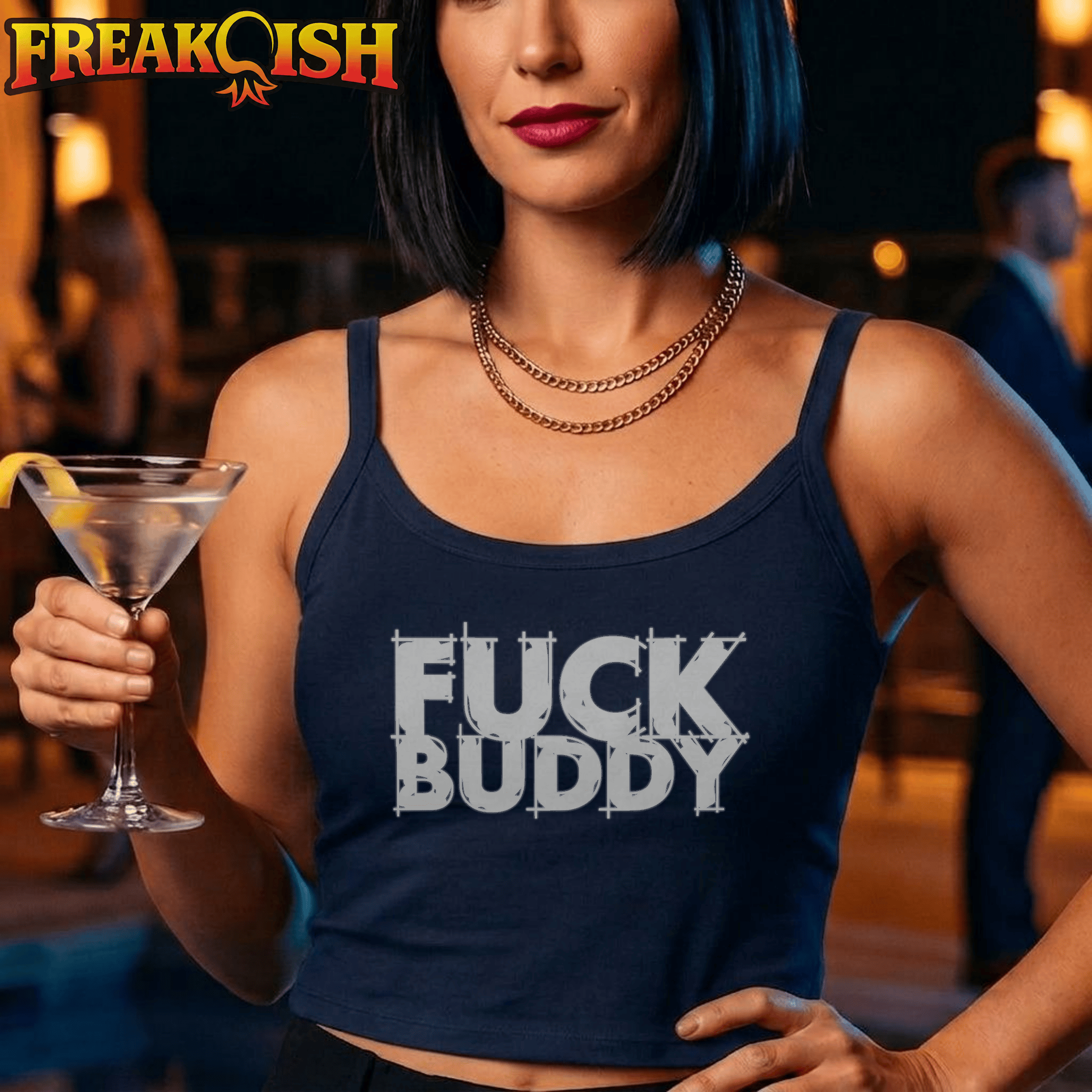 F*ck Buddy Ladies Crop Tank | FREAK-ISH