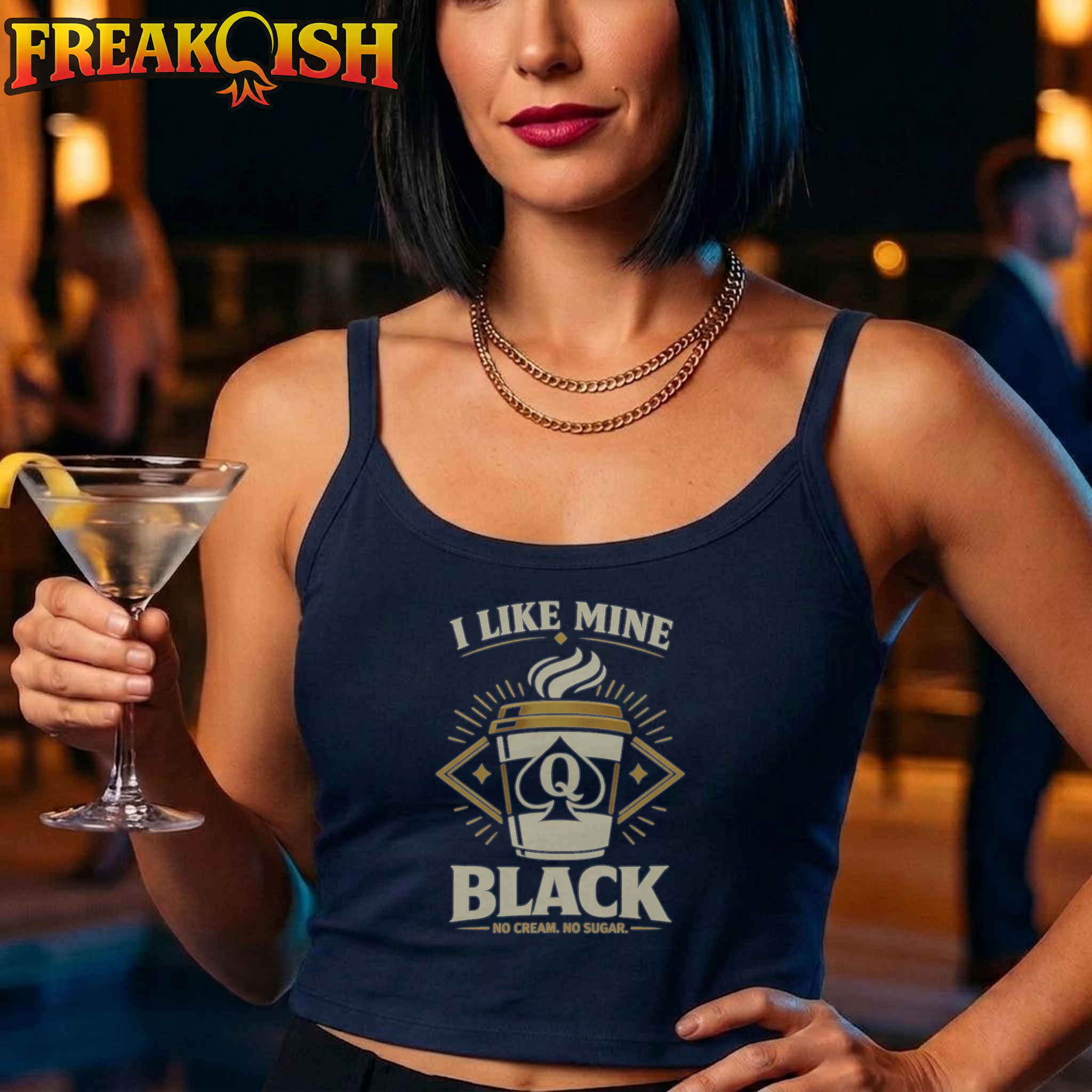 QOS Coffee Crop Tank | FREAK-ISH