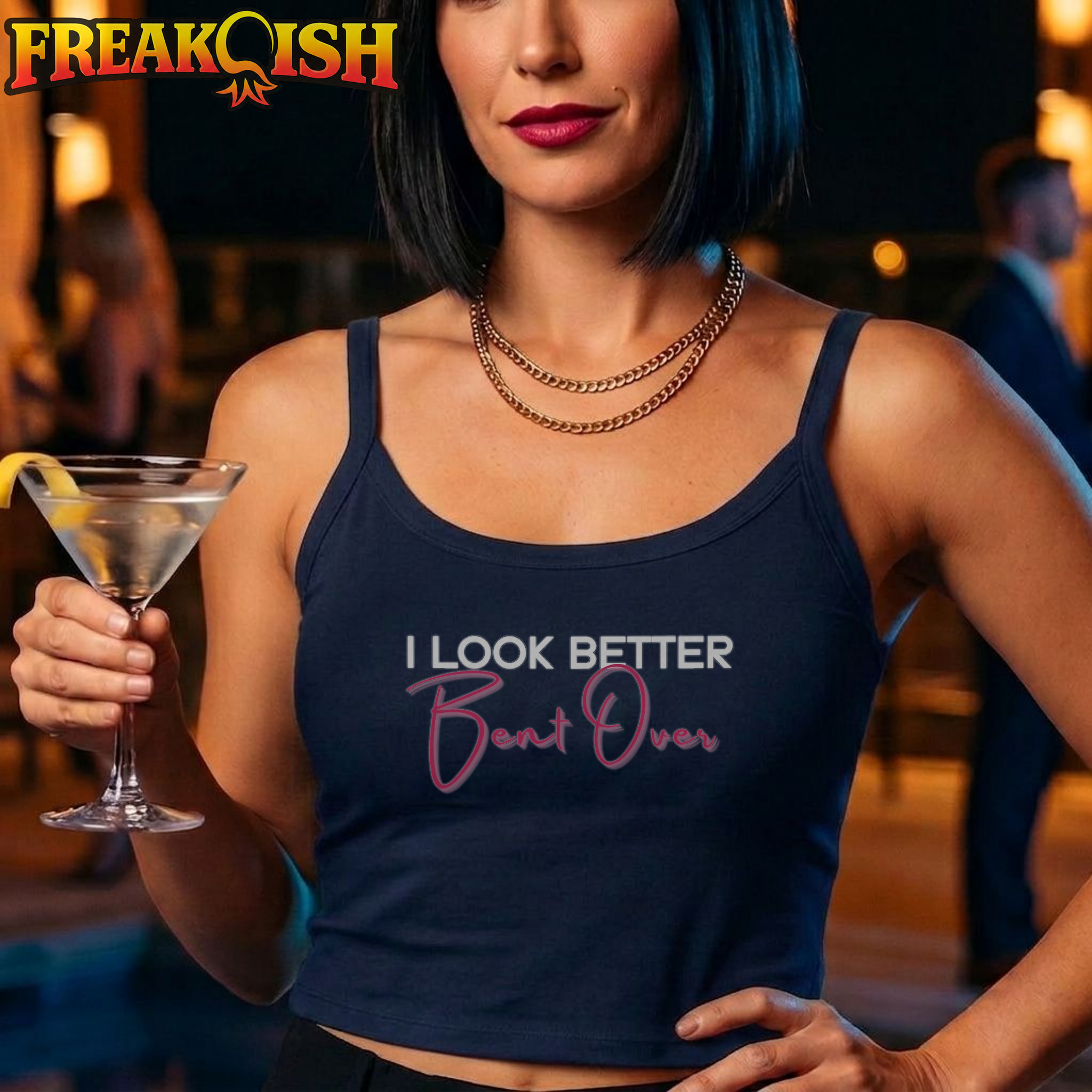 Better Bent Over Ladies Crop Tank | FREAK-ISH