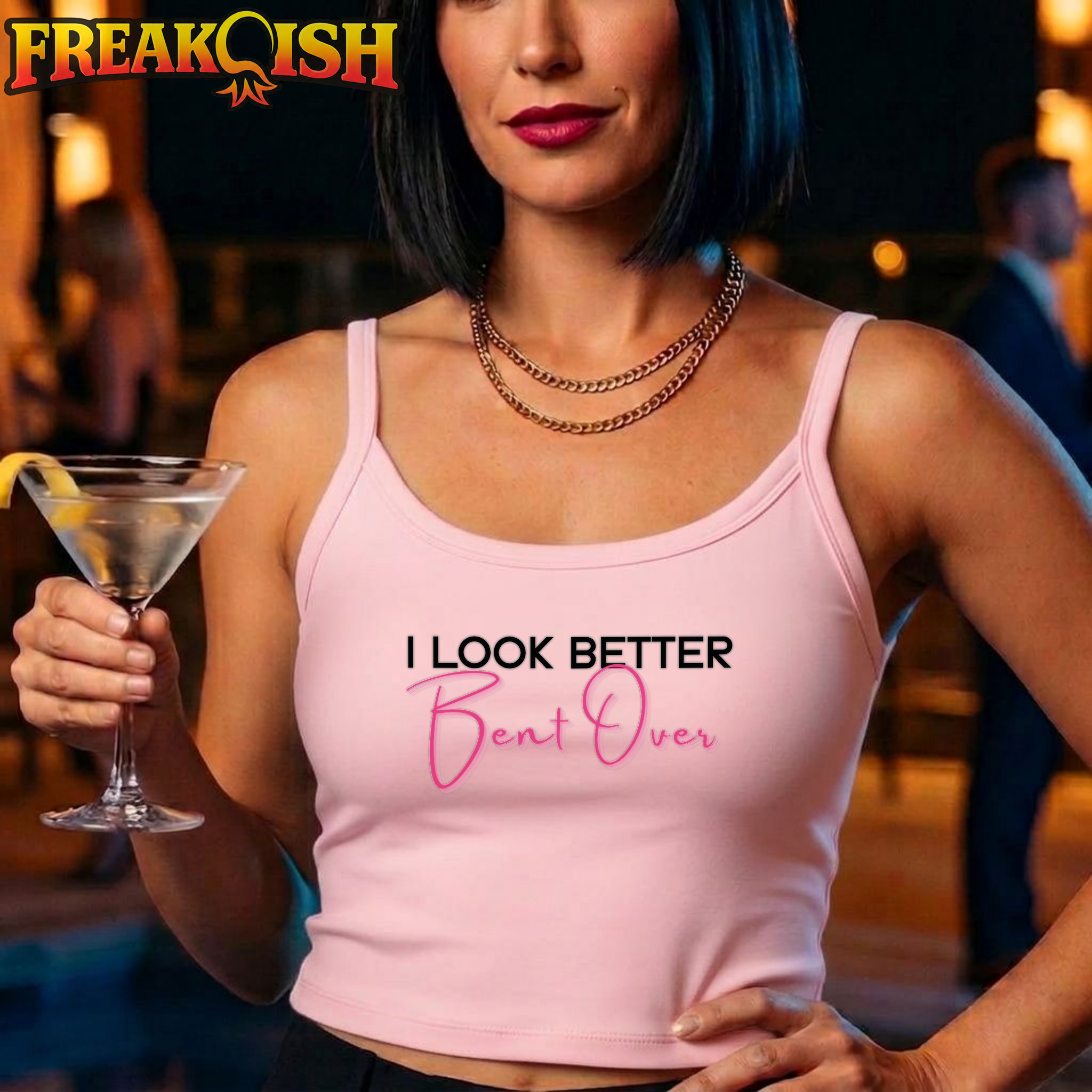 Better Bent Over Ladies Crop Tank | FREAK-ISH