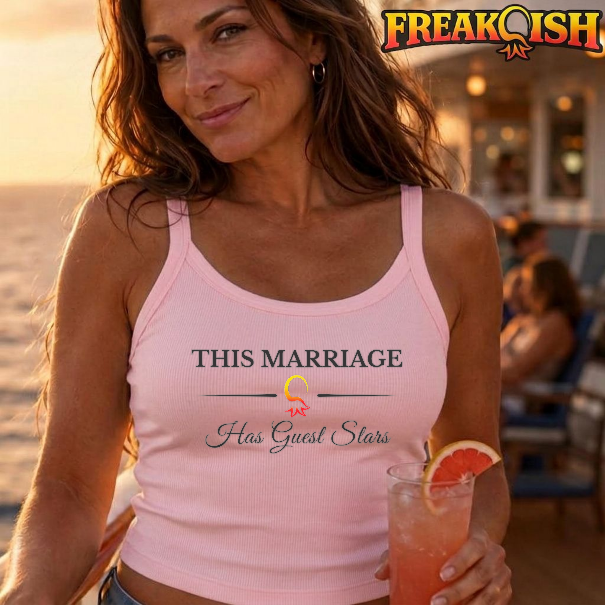 Marriage with Guest Stars Ladies Crop Tank | FREAK-ISH