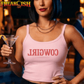 Reverse Cowgirl Ladies Crop Tank | FREAK-ISH