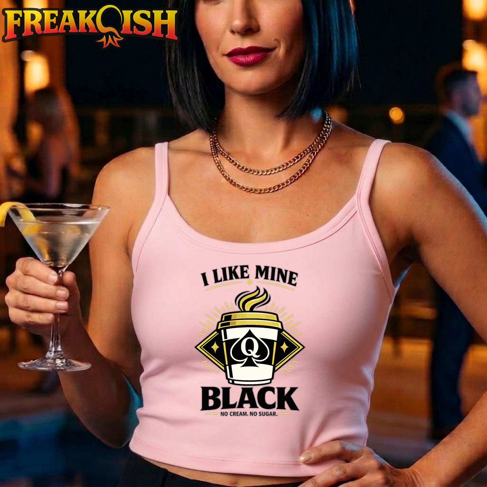 QOS Coffee Crop Tank | FREAK-ISH
