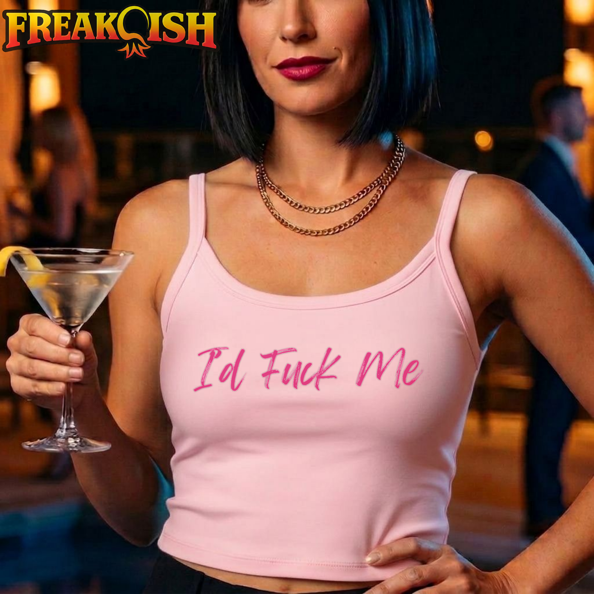 I Would F*ck Me Ladies Crop Tank | FREAK-ISH