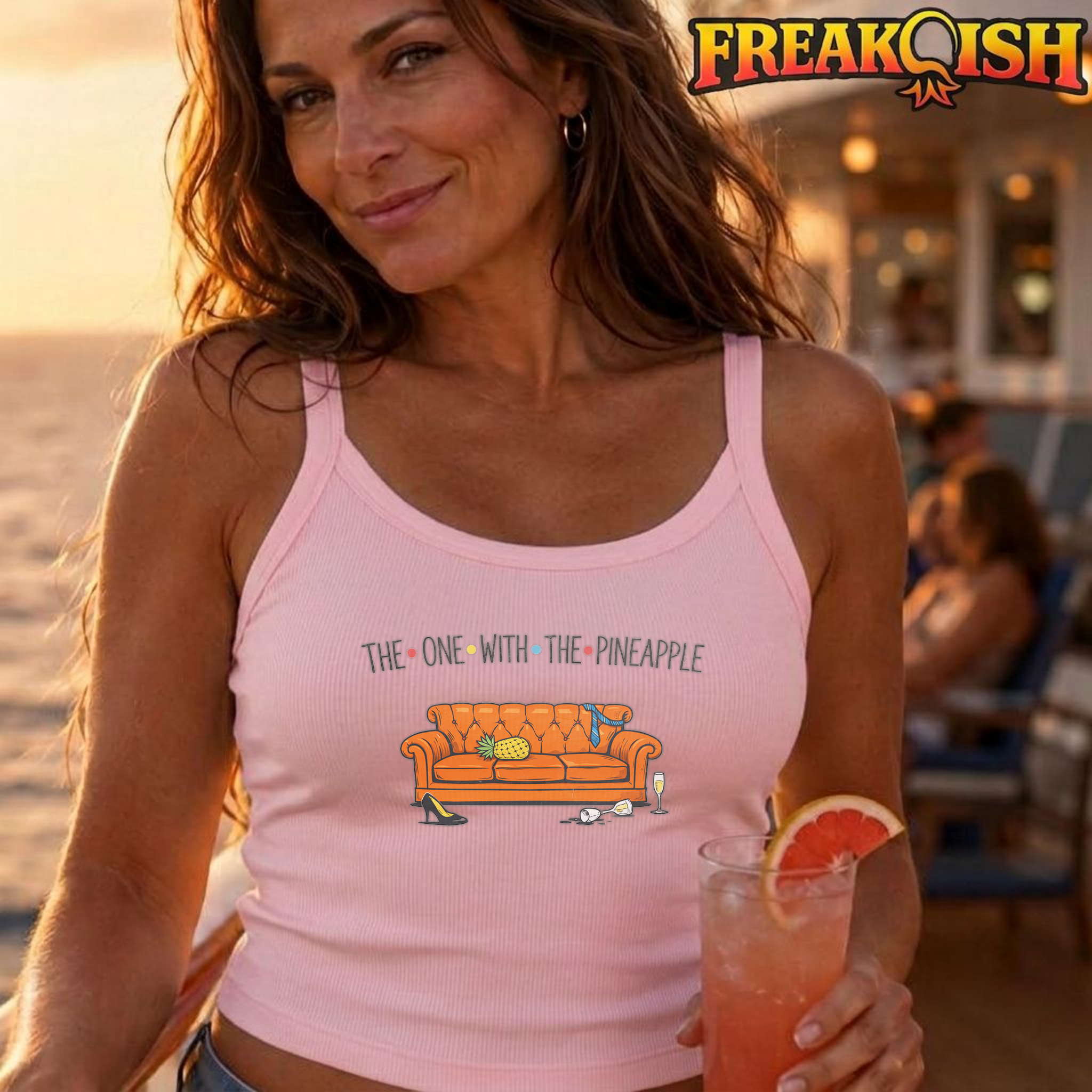 The One With The Pineapple Crop Tank | FREAK-ISH