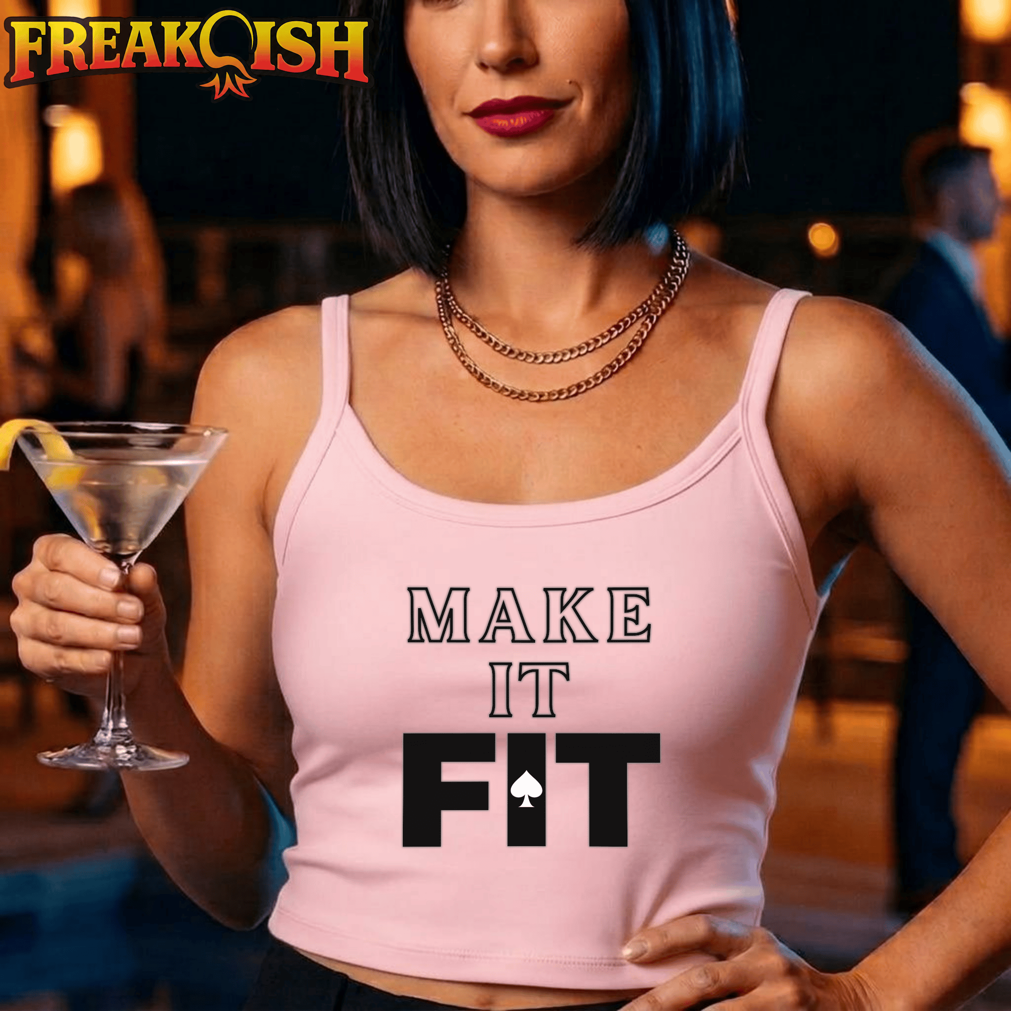 Make It Fit Ladies Crop Tank | FREAK-ISH