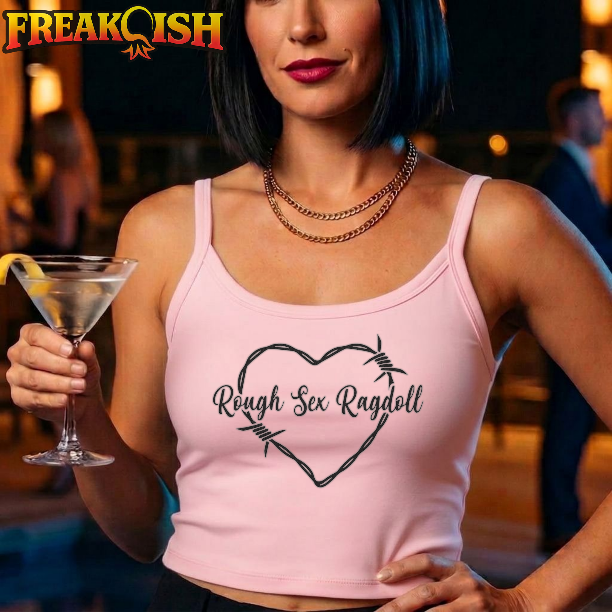 Rough Sex Ragdoll Ladies Crop Tank | FREAK-ISH