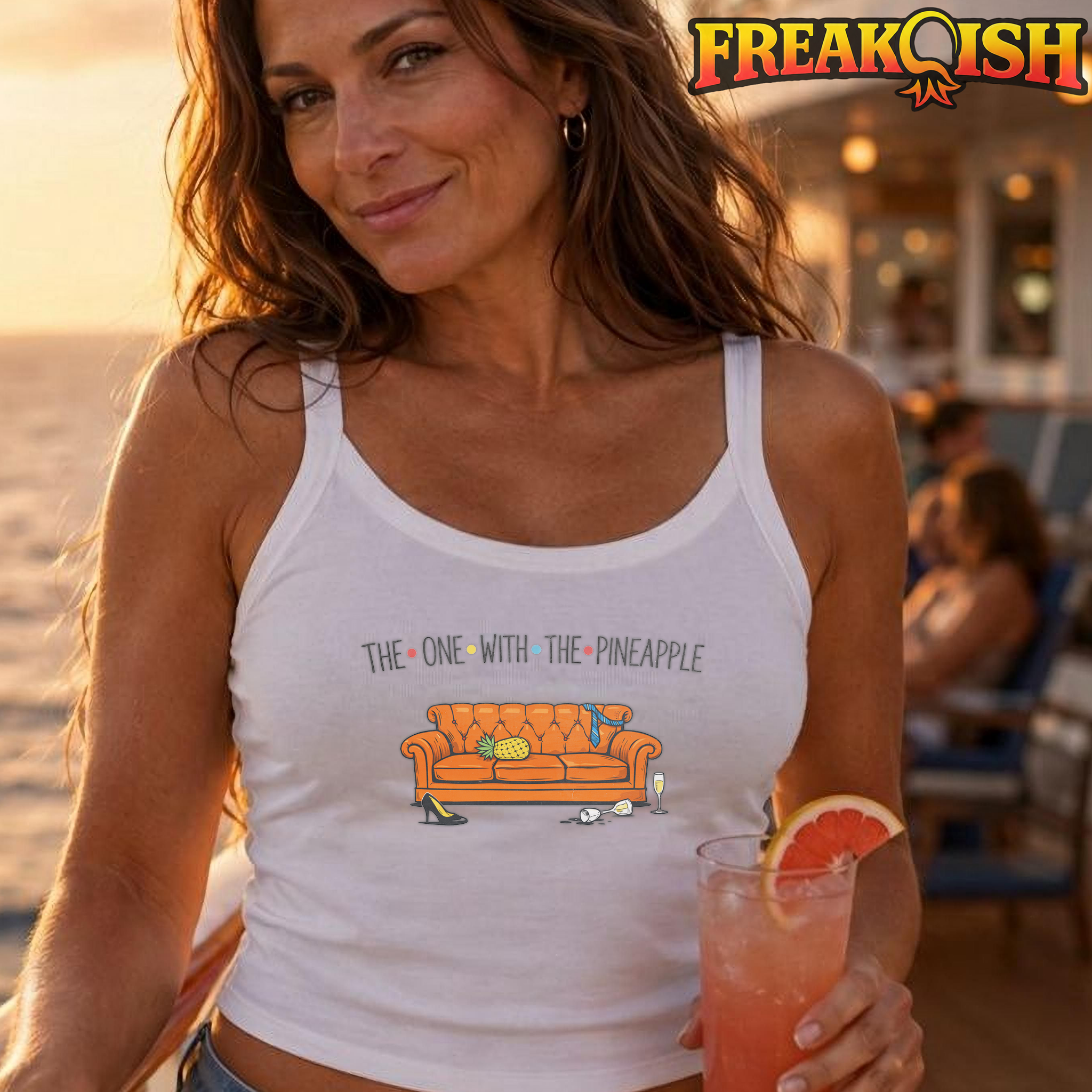 The One With The Pineapple Crop Tank | FREAK-ISH