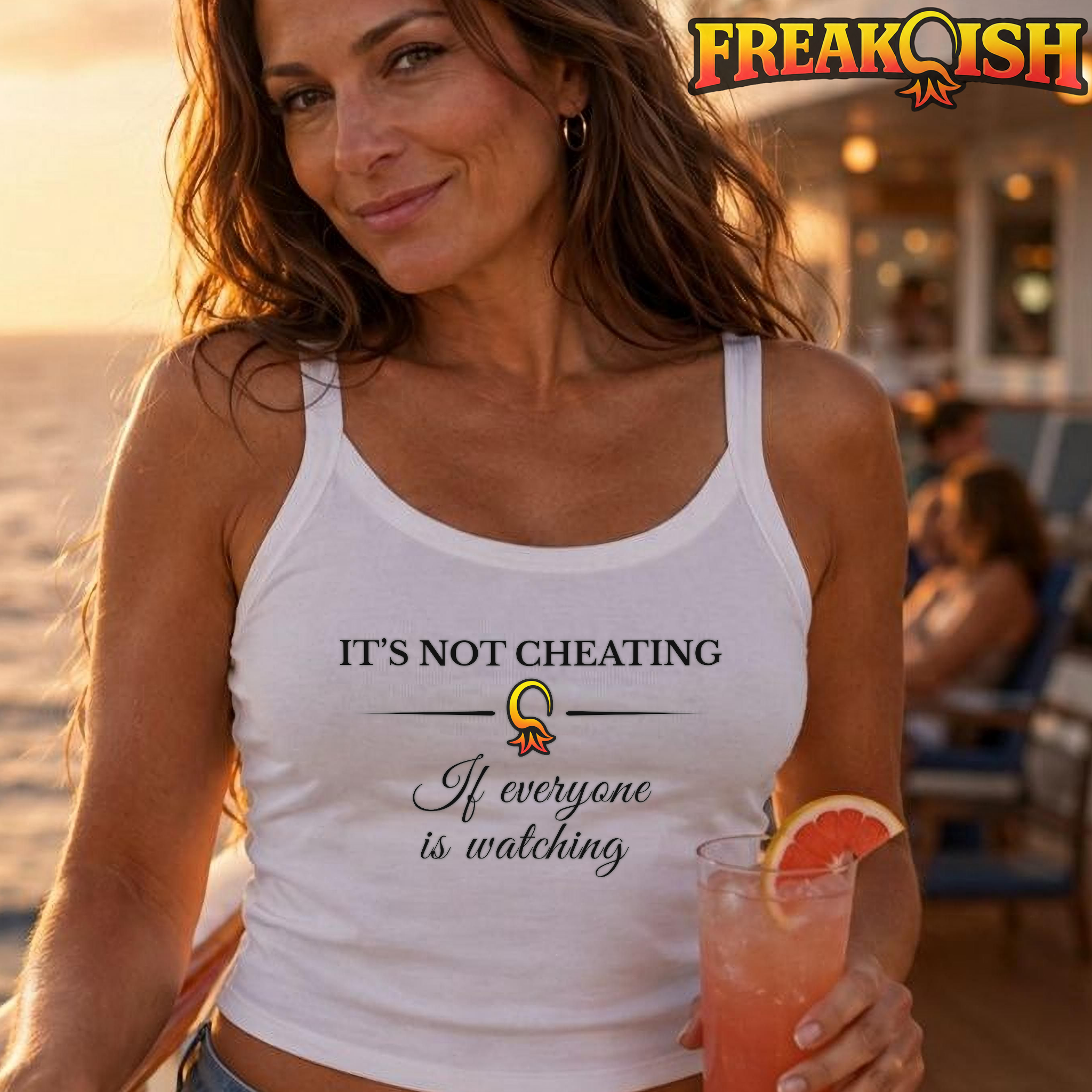 Not Cheating Ladies Crop Tank | FREAK-ISH