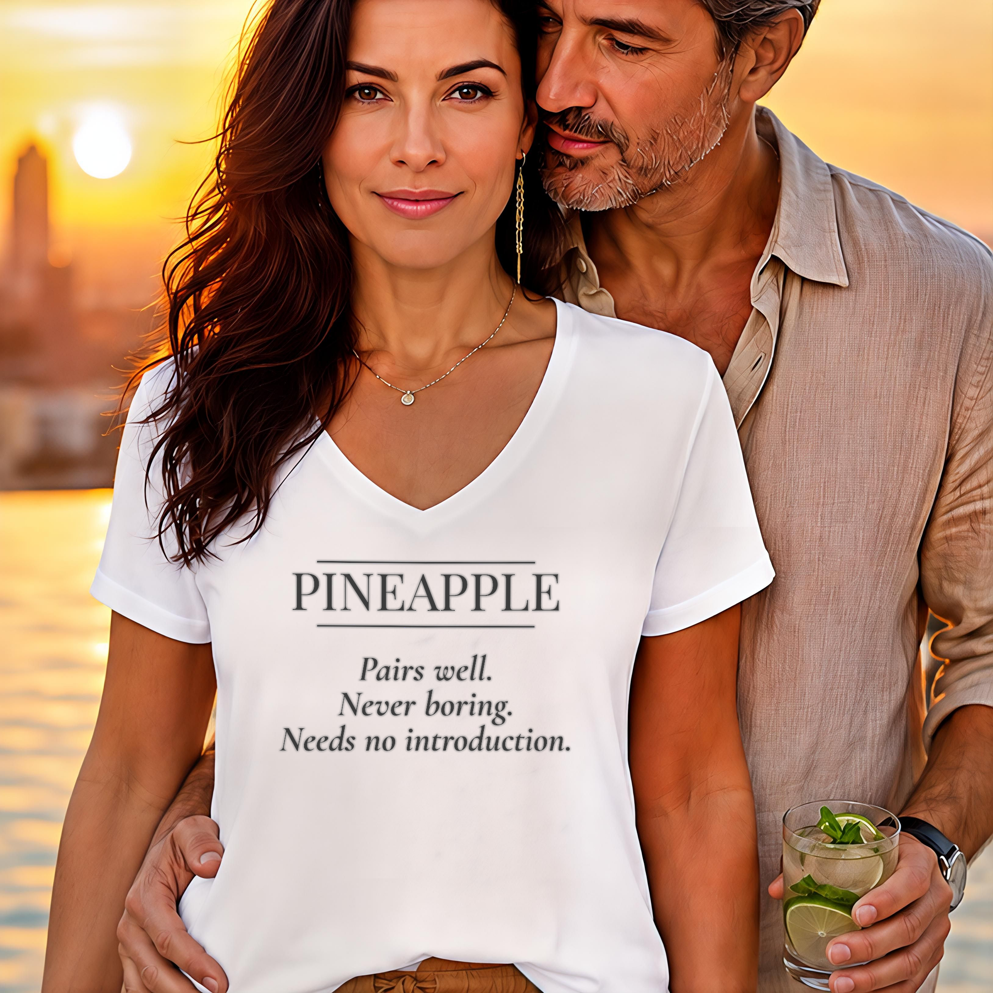 Pineapple Pairs Well Relaxed V-Neck | FREAK-ISH