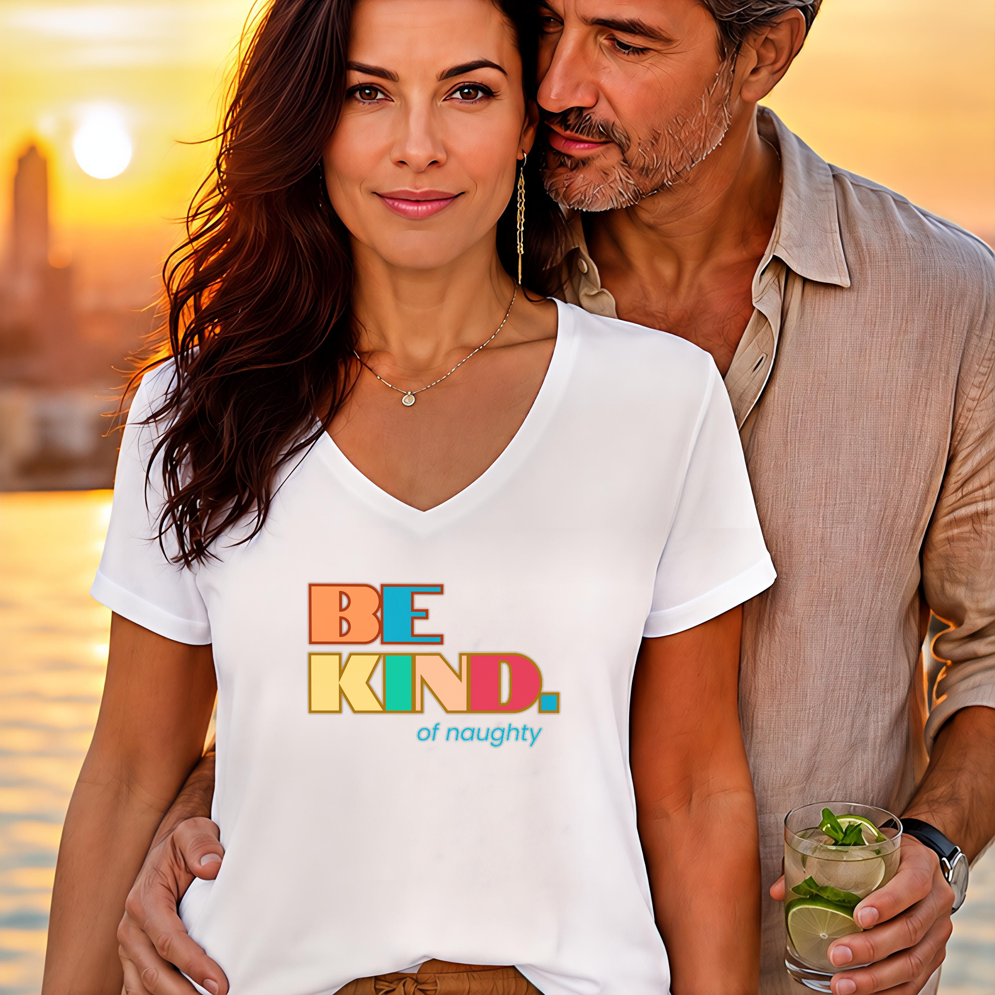 Be Kind of Naughty Relaxed V-Neck | FREAK-ISH