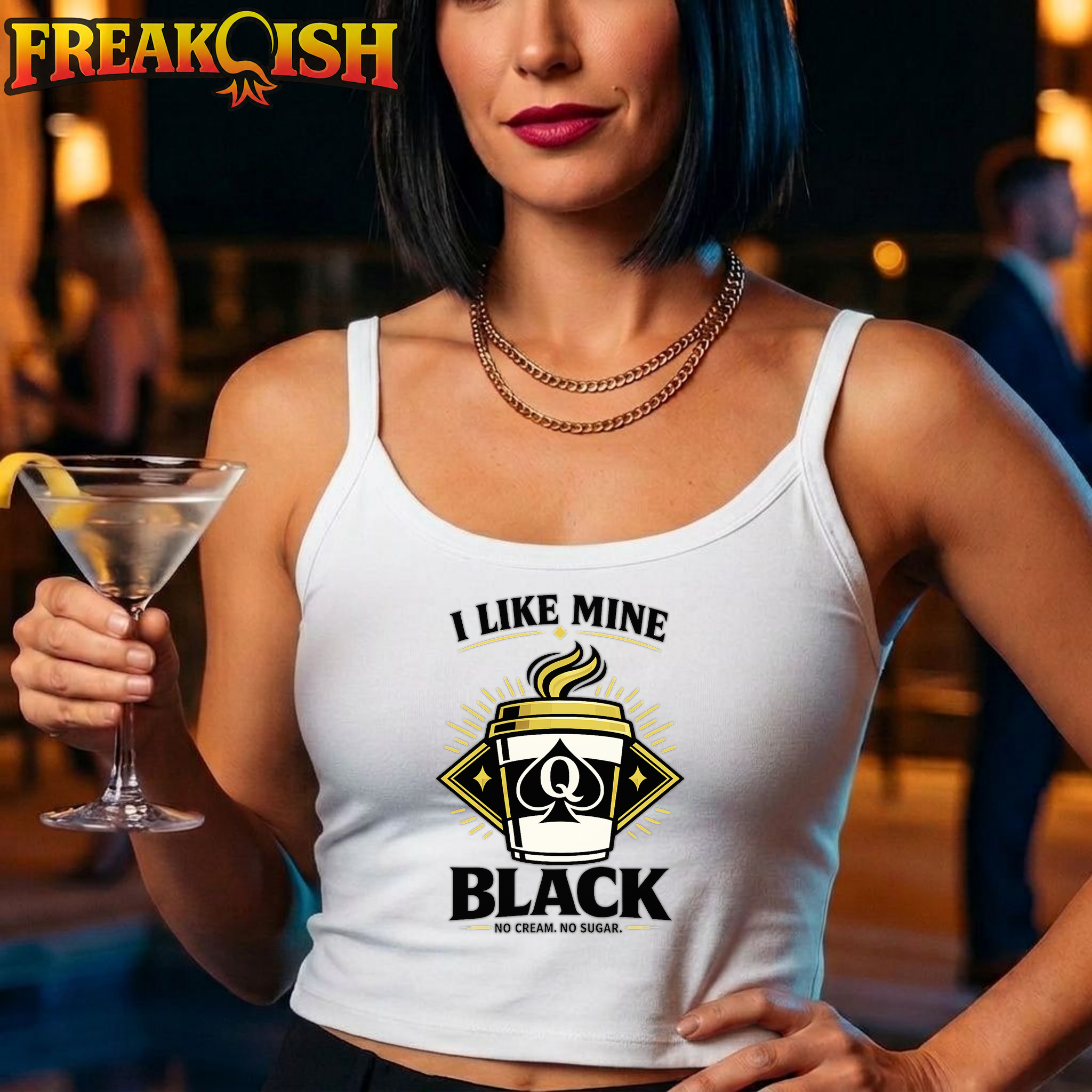 QOS Coffee Crop Tank | FREAK-ISH