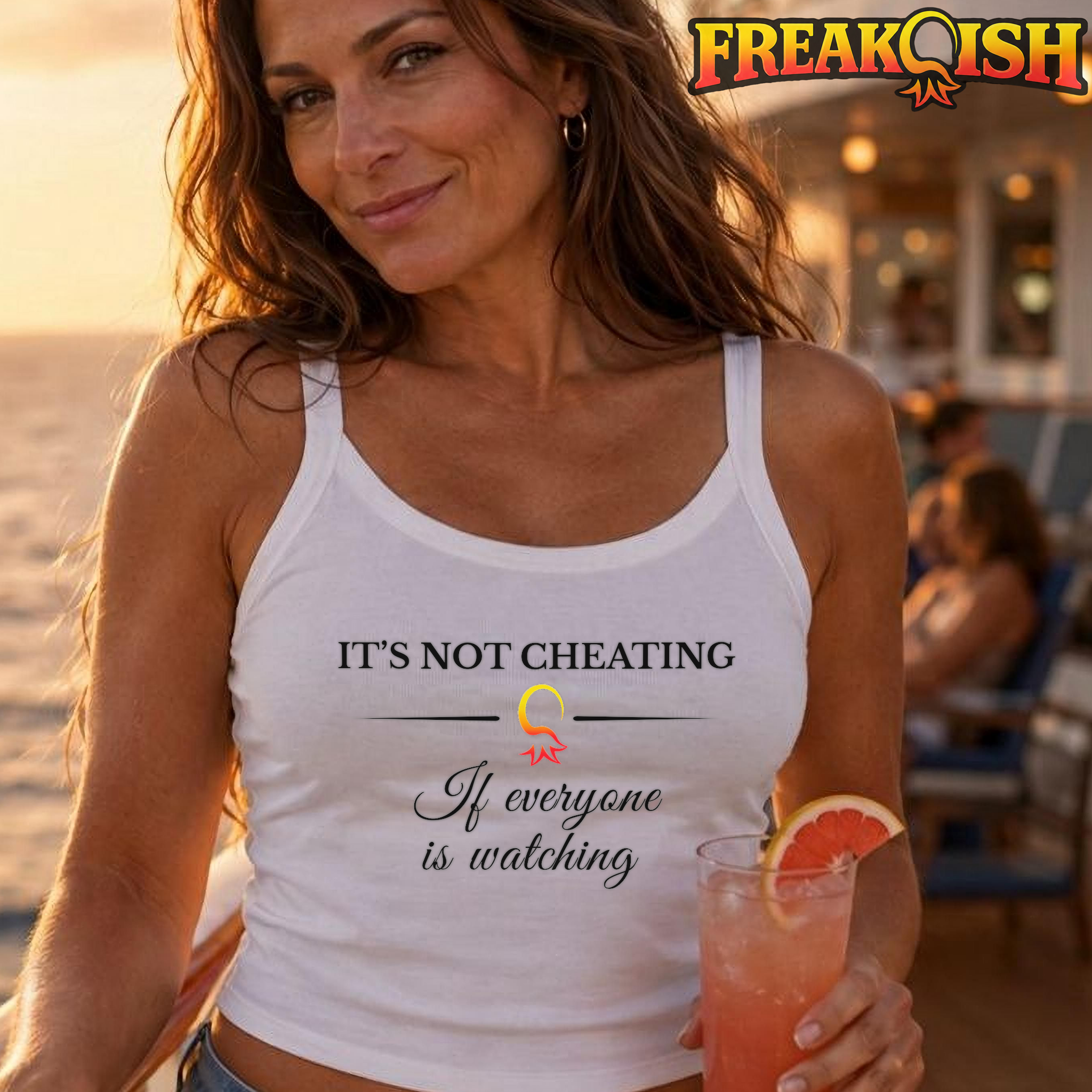 Not Cheating Ladies Crop Tank | FREAK-ISH