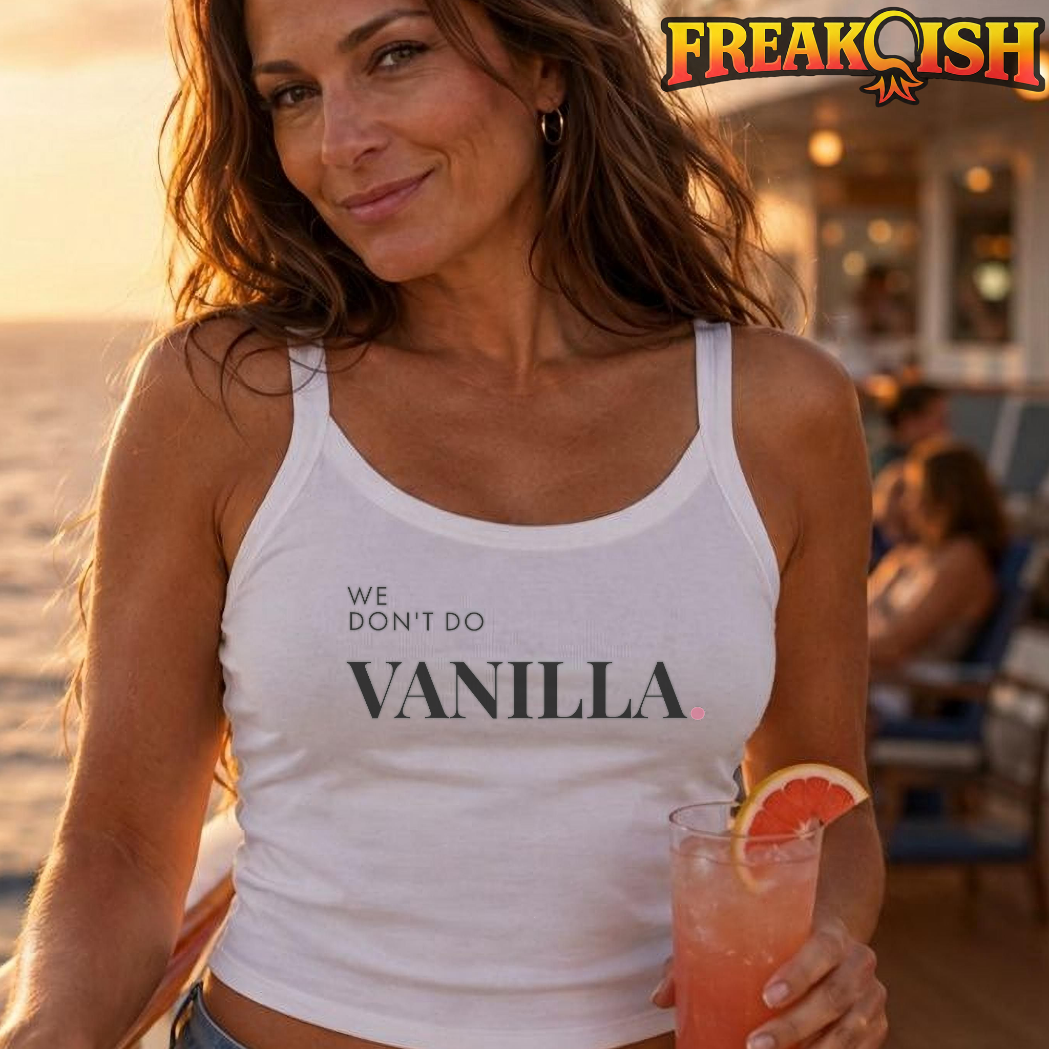 We Don't Do Vanilla Ladies Crop Tank | FREAK-ISH