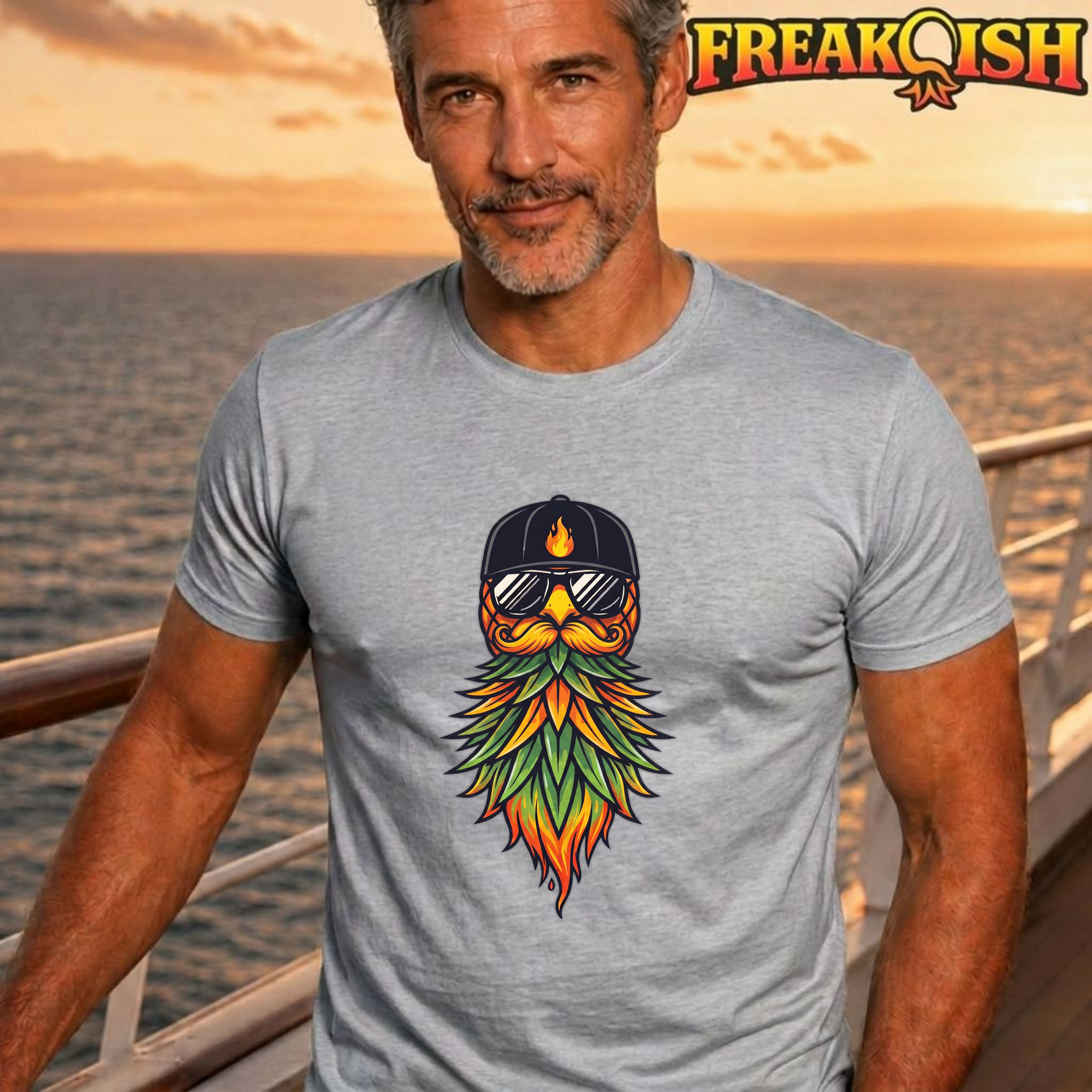 Bearded Pineapple Unisex Tee | FREAK-ISH
