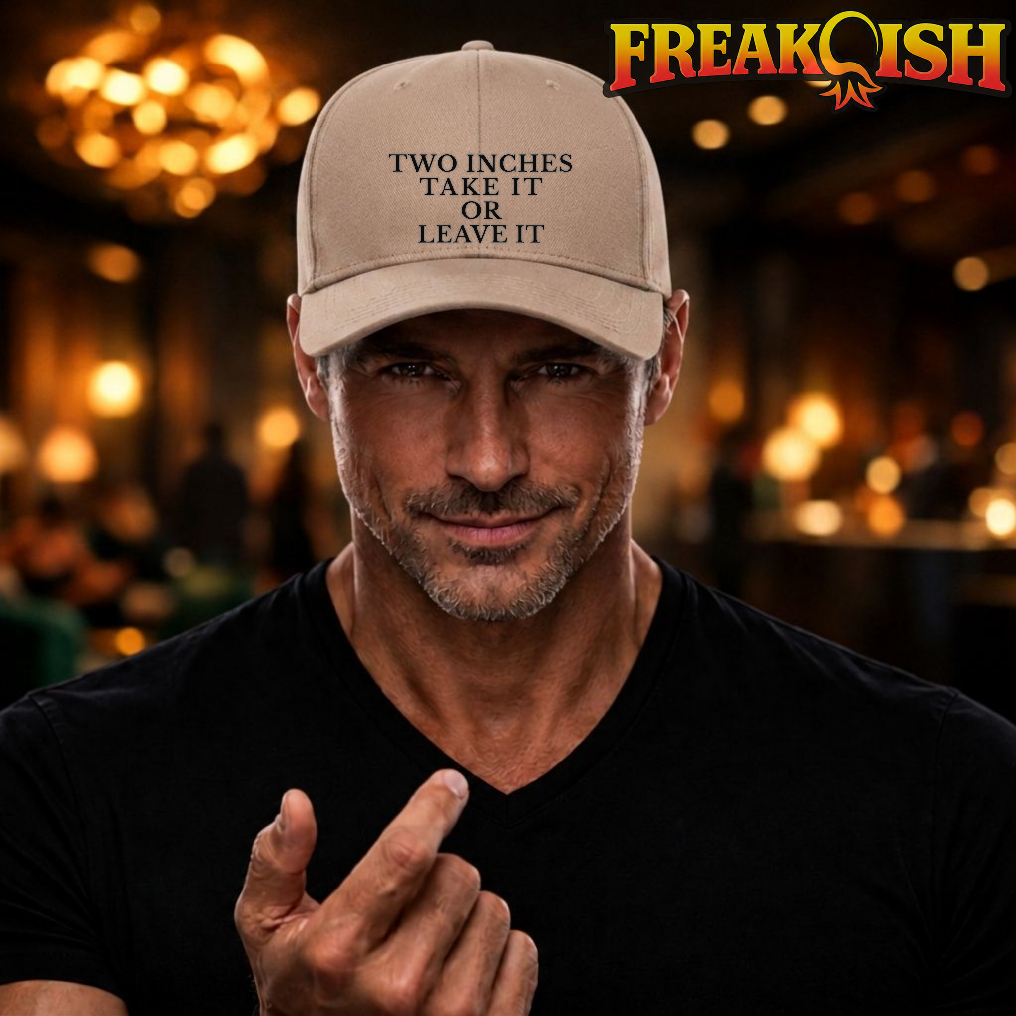 Two Inches Take It Or Leave It Embroidered Hat | FREAK-ISH
