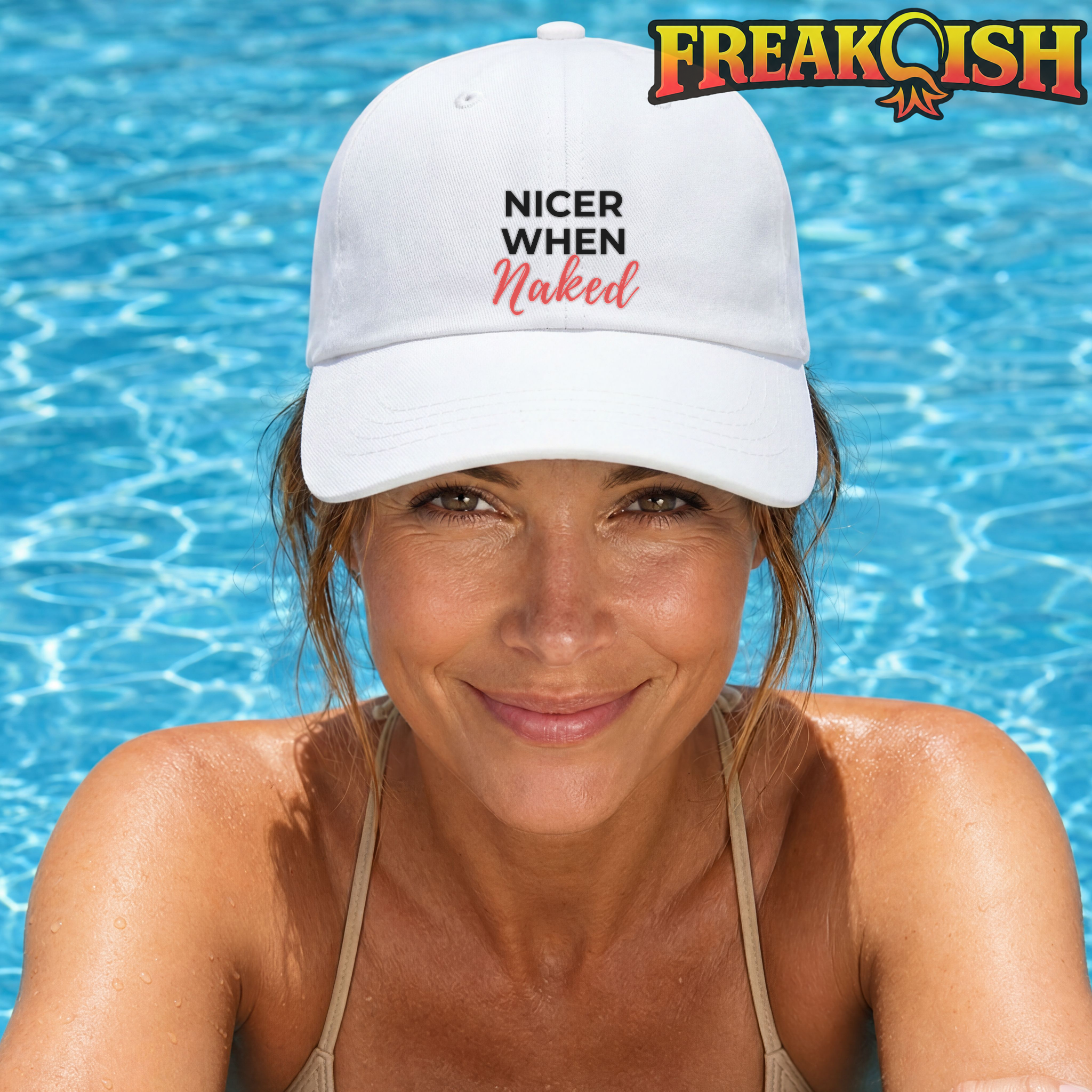 Nicer When Naked Embroidered Hat | FREAK-ISH