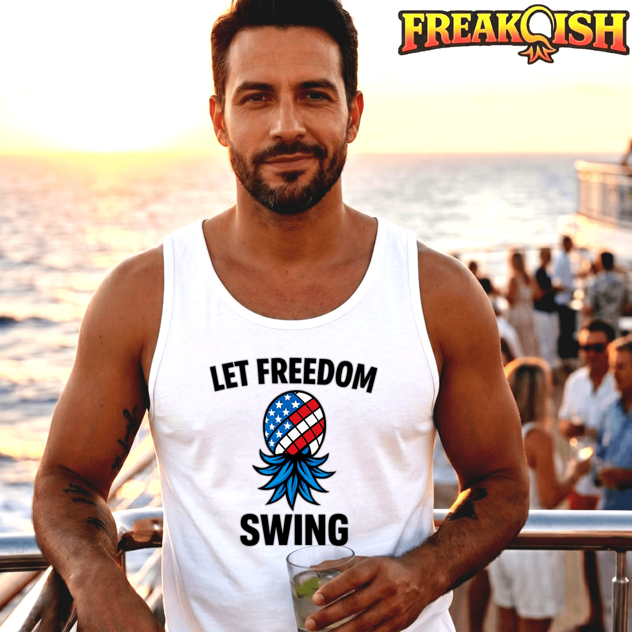Let Freedom Swing Men's Tank | FREAK-ISH