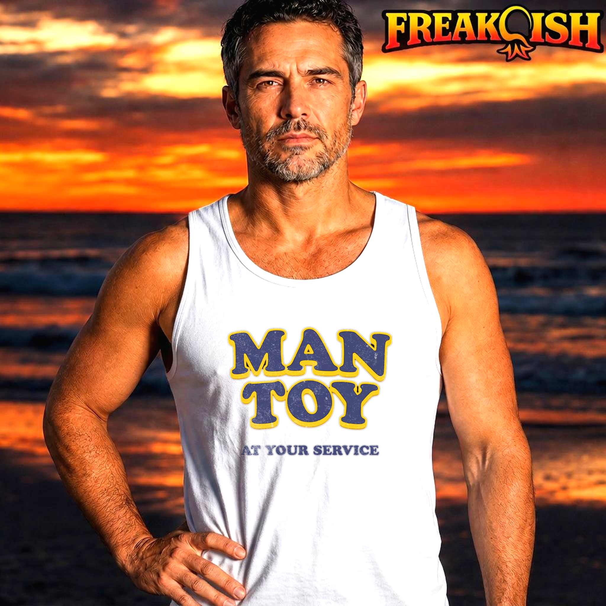 Man Toy At Your Service Men's Tank | FREAK-ISH
