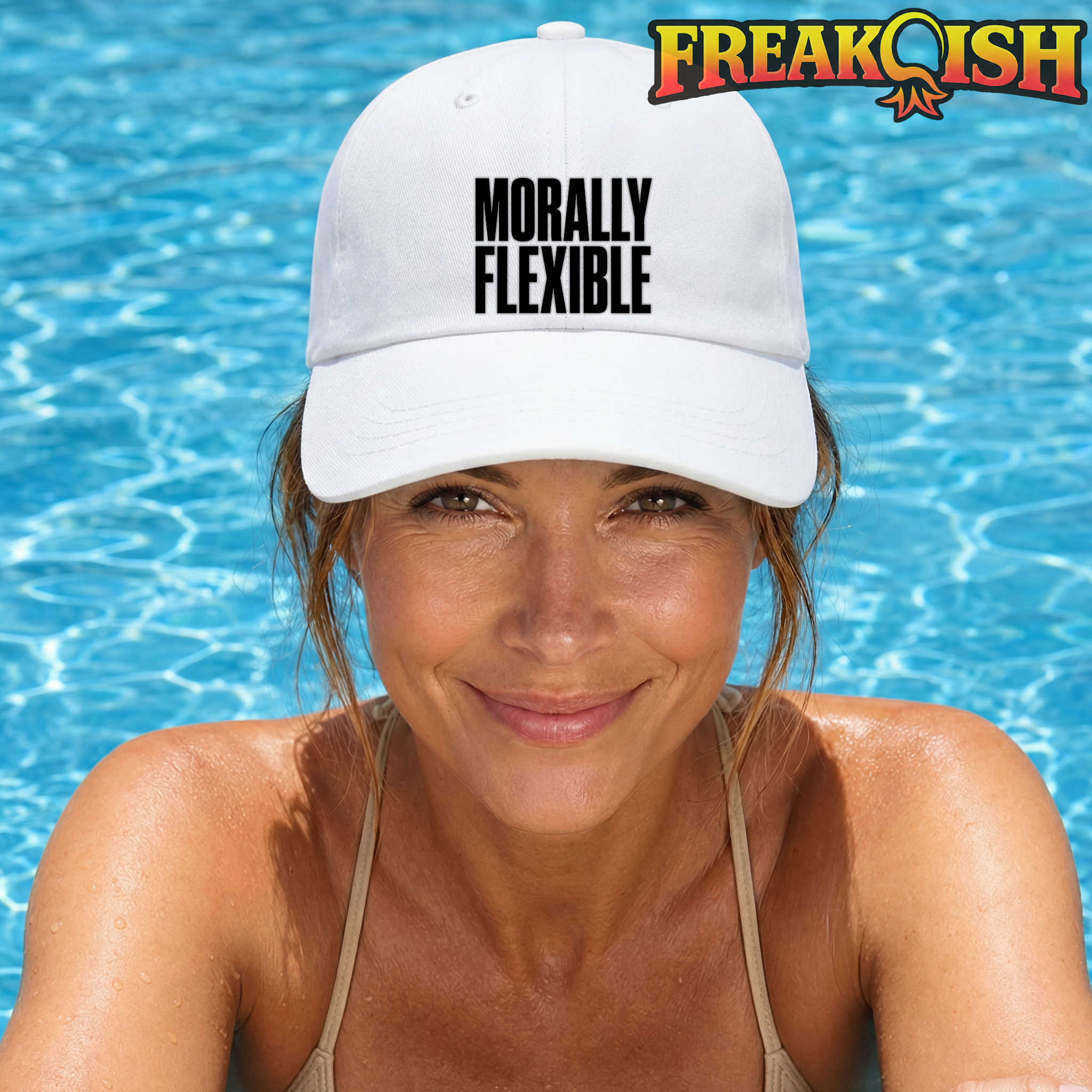 Morally Flexible Embroidered Hat | FREAK-ISH
