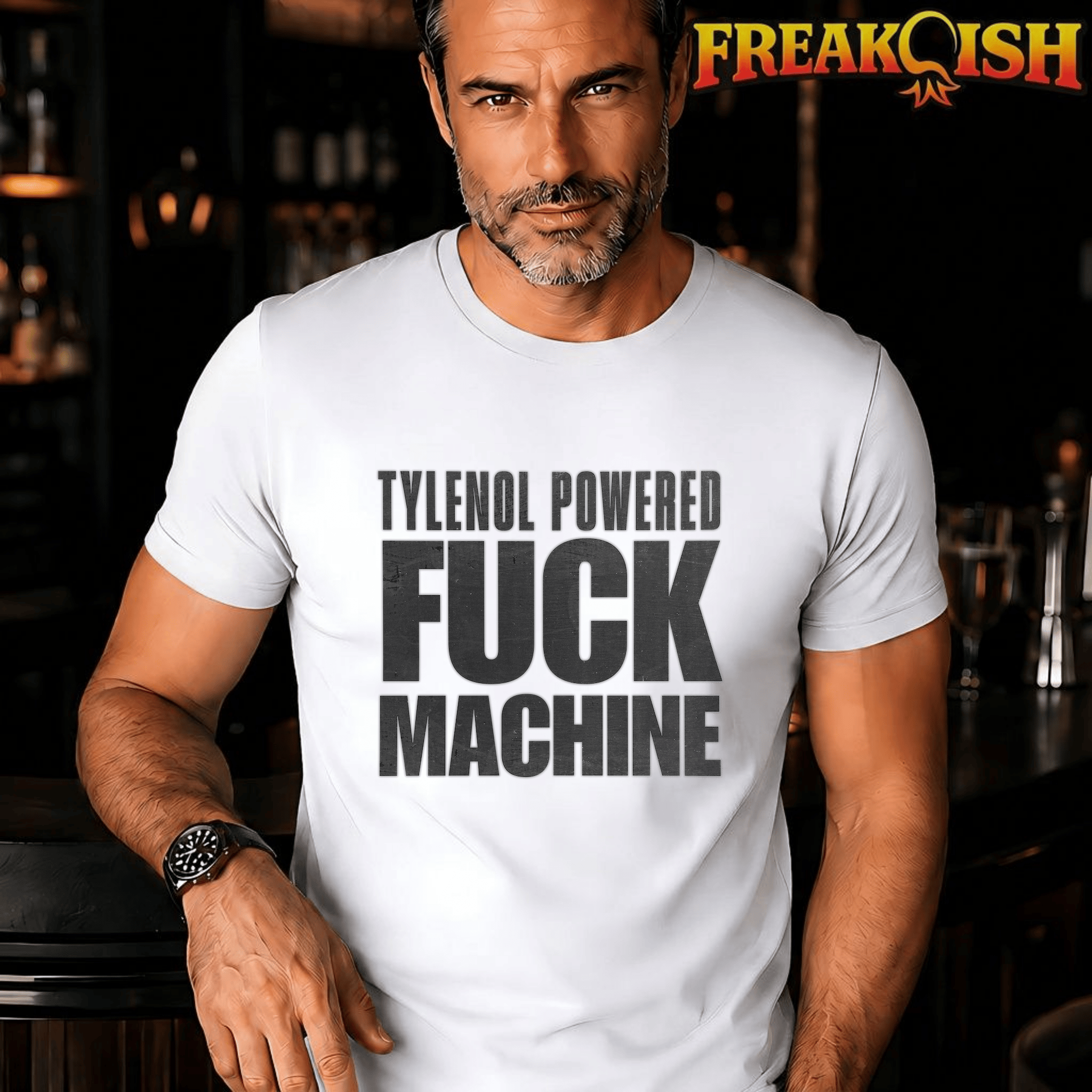 Tylenol Powered F*ck Machine Unisex Tee | FREAK-ISH