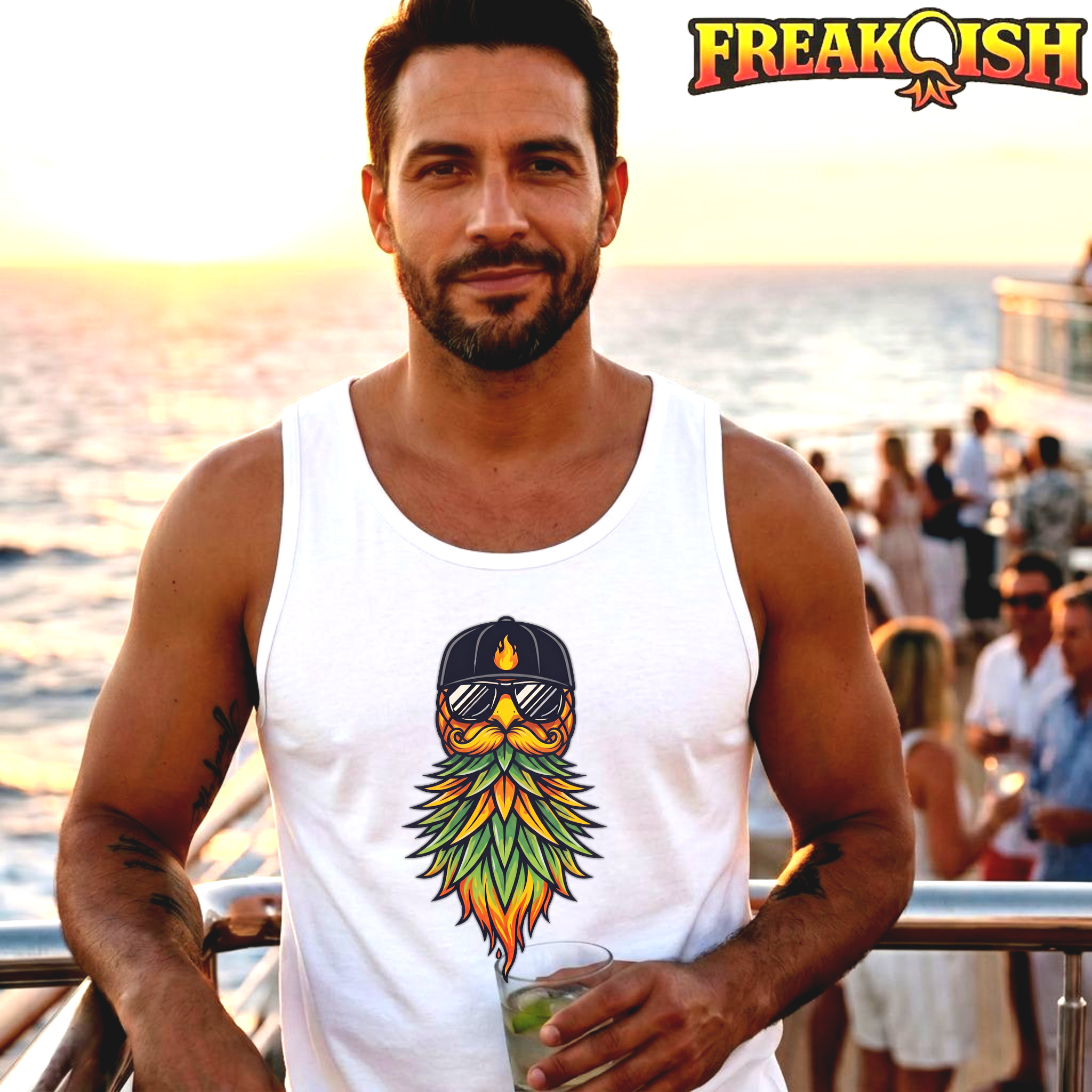 Bearded Pineapple Men's Tank | FREAK-ISH
