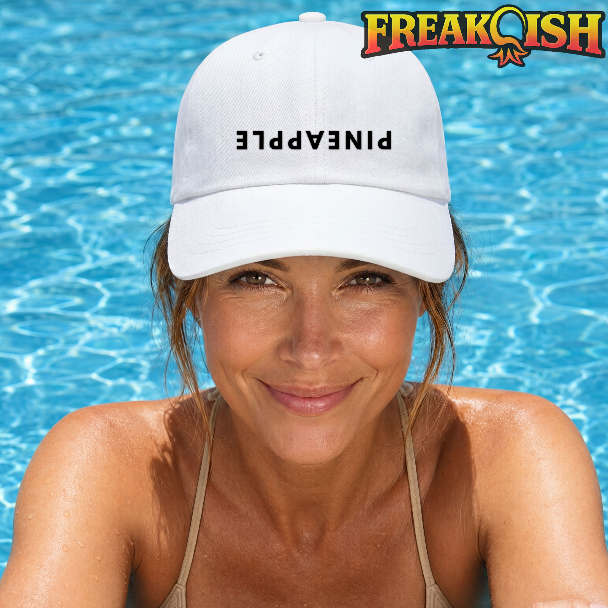 Pineapple Upside Down Embroidered Hat | FREAK-ISH